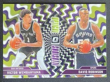 Victor Wembanyama, David Robinson 2024-25 Panini Donruss Optic Optical Illusions