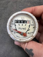Vintage Schwinn Bicycle Huret Speedometer 40 MPH Round Gauge
