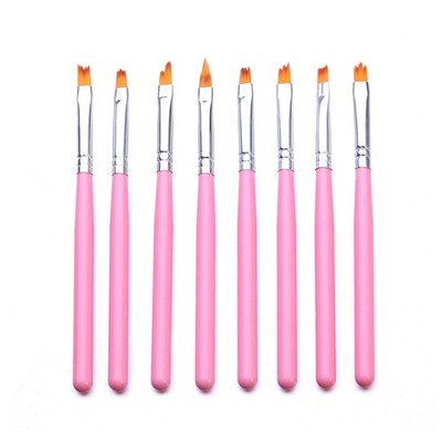 8Pack Nail Art Brush Gradient Draw Polish Painting UV Gel Liner Pen Manicure H