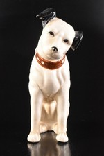 F7581: Japanese Pottery victor dog STATUE sculpture record player character