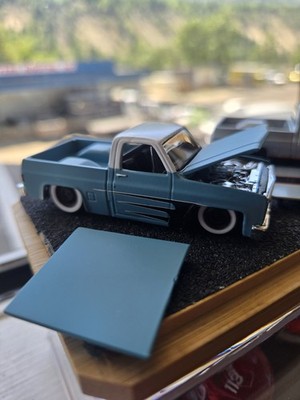 Die Cast SILVERADO 1500 Custom Display with TRUCKS shown - 2 Premium 1 Mainline 