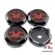 GTownWorks 68mm 2.68" Wheel Center Caps for Enkei RPF1 OD:68mm, ID:64mm Black