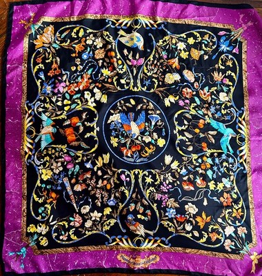 Hermes Pierres D'Orient Et D'Occident Vintage 100% Silk Scarf