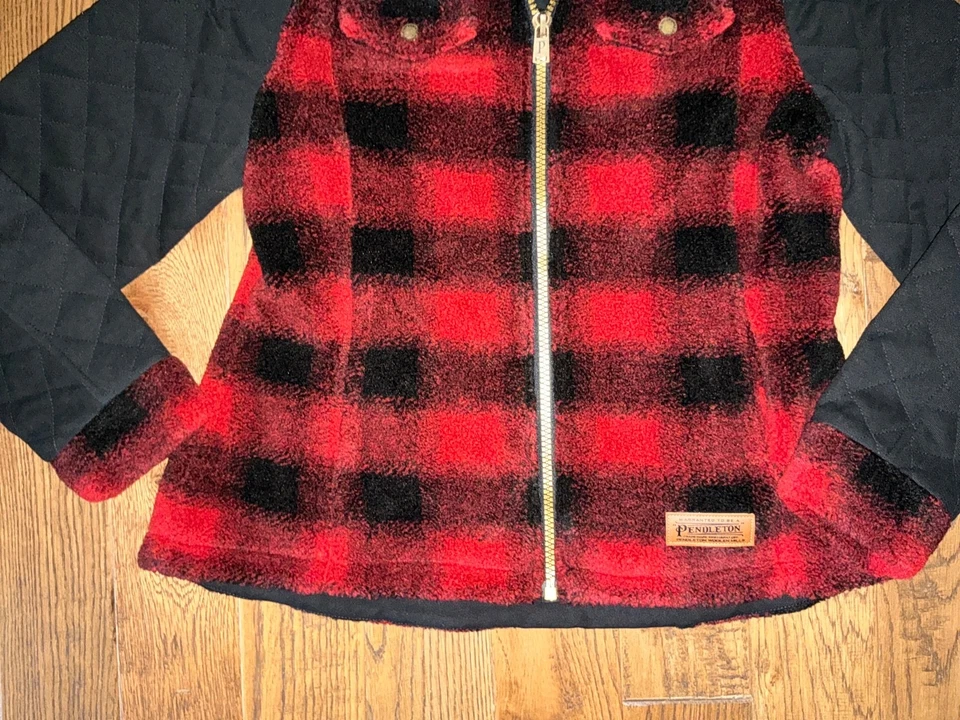 PENDLETON Red Buffalo INSULATED Prairie Smoke JACKET Womens Size MEDIUM NEW - Image 3 of 4
