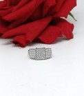 Sterling Silver NWOT JTV  CZ Cocktail  Ring Size 10 5.62g  CAT RESCUE — photo 1