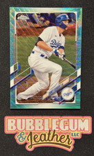 2021 Topps Chrome #117 Corey Seager Aqua Wave Refractor SN /199