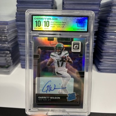 2022 Donruss Optic - Rated Rookie Garrett Wilson #206 Holo Prizm Autographs /125