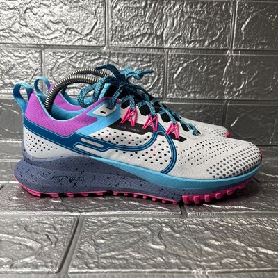 Nike React Pegasus Trail 4 SE Pure Platinum Baltic Blue FB7182-001 Men's 8.5