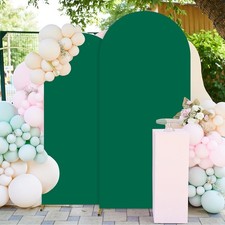 Green Spandex Arch Covers Set of 2 for 6FT 7.2FT Wedding  Party Decor