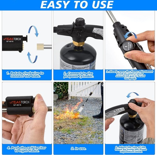 800,000 BTU Heavy Duty Propane Torch with Extendable Arm - Picture 7 of 9