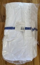 Pool Towel White With Blue Stripe 24x50" 10 LBS Lot of 12 HD Supply 75