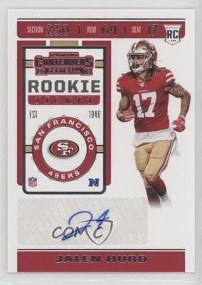 2019 Panini Contenders Rookie Ticket Jalen Hurd #156 Rookie Auto RC h3a