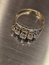Gold Diamond Ring 2.9 grams 5 Diamonds  4278.87 per troy oz