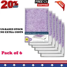ScoopFree by PetSafe Lavender Disposable Crystal Cat Litter Tray, Pack of 6