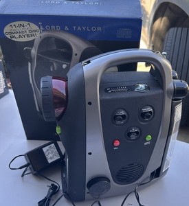 Lord & Taylor 11-in-1 TV/CD Companion – Vintage Multi-Function Emergency Device