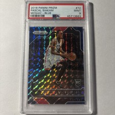 2016-17 Prizm Mosaic Blue #72 Pascal Siakam Raptors RC Rookie PSA 9
