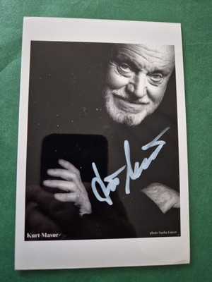  Kurt Masur  , Dirigend , Musik , Oper