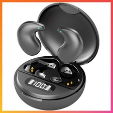 Invisible Mini Sleep Earbuds for Side Sleepers Ultra Thin Flat Design Black