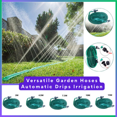 Versatile Garden Hoses Automatic Drips Irrigation System Water Saving Sprinklers