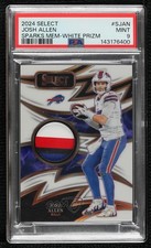 2024 Panini Select Sparks White Prizm 24/75 Josh Allen #S-JAN PSA 9 MINT 1co7