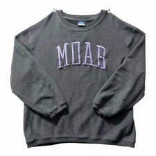 Vintage MV Sports Moab Utah Gray Pullover Sweatshirt Men’s Size XL