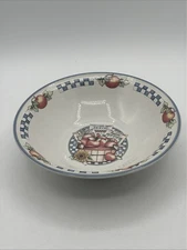 International Tableworks 1995 APPLETIME 8" Rimmed Cereal Bowls ~ 1 Bowl