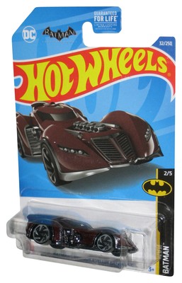 DC Batman Hot Wheels (2021) Arkham Asylum Maroon Red Batmobile 2/5 Toy ...