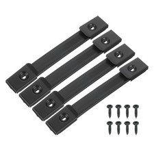 6.5 Inch Speaker Handle Spring Steel Handle with Screw Black 4Pcs