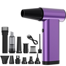 Compressed Air Duster 180000RPM, 3 in 1 Aluminum Electric Duster Brushless Mo...