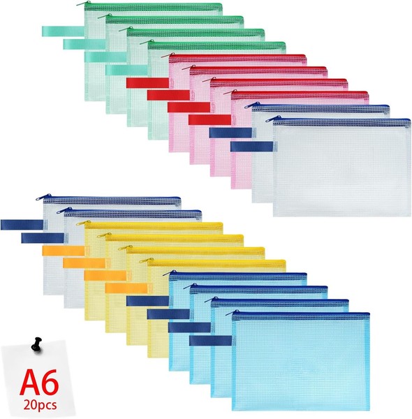 Dokumententasche B5 10 StüCk Wasserdicht ReißVerschluss PVC FüR Schule BüRo-image