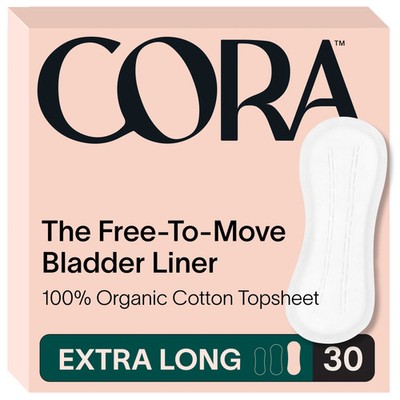 Cora Cotton Incontinence Liners Extra Long 30ct