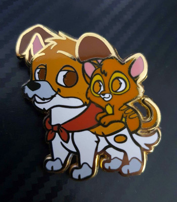 Disney Fantasy Pin Cuties Oliver & Company Dodger & Oliver Pin