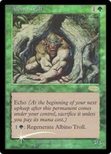 FNM Promos Albino Troll - Foil FNM 2002 x1 Light Play, English Magic Mtg M:tG