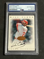 WILL CLARK 1996 LEAF SIGNATURE SERIES SIGNED AUTOGRAPHED CARD PSA/DNA CERTIFIED