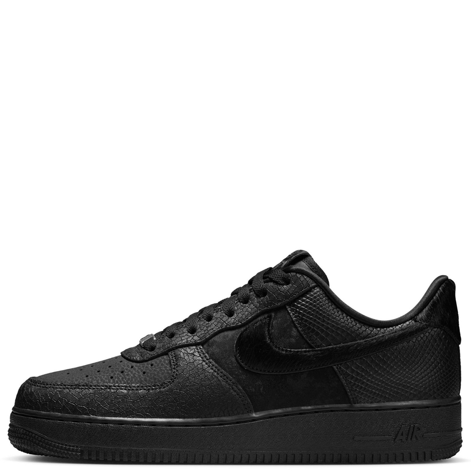 Nike Air Force 1 '07 LX Shoes "3X Celebration" Triple Black HQ1977-001 Men's NEW