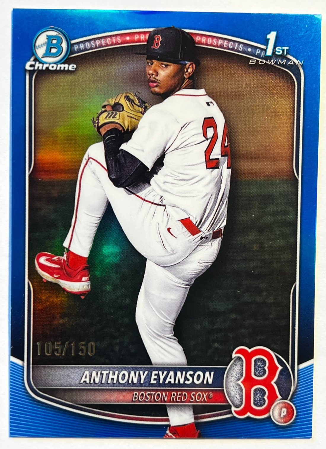 🔥2025 Bowman Chrome Draft True Blue Refractor /150 #BDC-116 Anthony Eyanson🔥