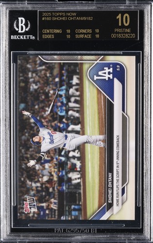2025 TOPPS NOW #160 SHOHEI OHTANI/9182 BGS 10 BLACK LABEL