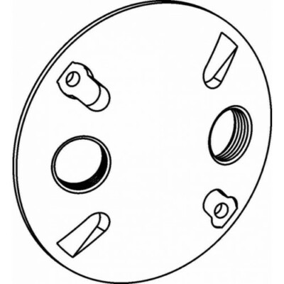 Orbit RC-2-W Box/35 4'' Round Alum. Lampholder Covers