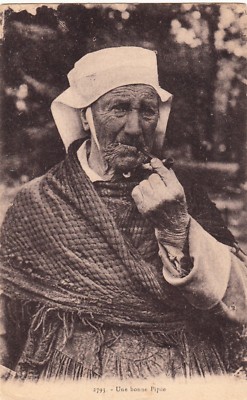 Antique postcard BRITAIN scenes and types 2793 an old one with a pipe