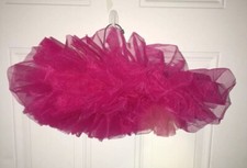 Girls Princess Bando Style Dark Pink Tutu Child One Size Dance Dress Up NWT