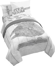 Star Wars "Falcon Schematics" Kids Bed Set-AB09PGPR73J2, AB09PGPVV9Y2