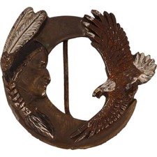 Native American Indian Chief Southwest Biker Eagle Hippie Vintage Belt Buckle