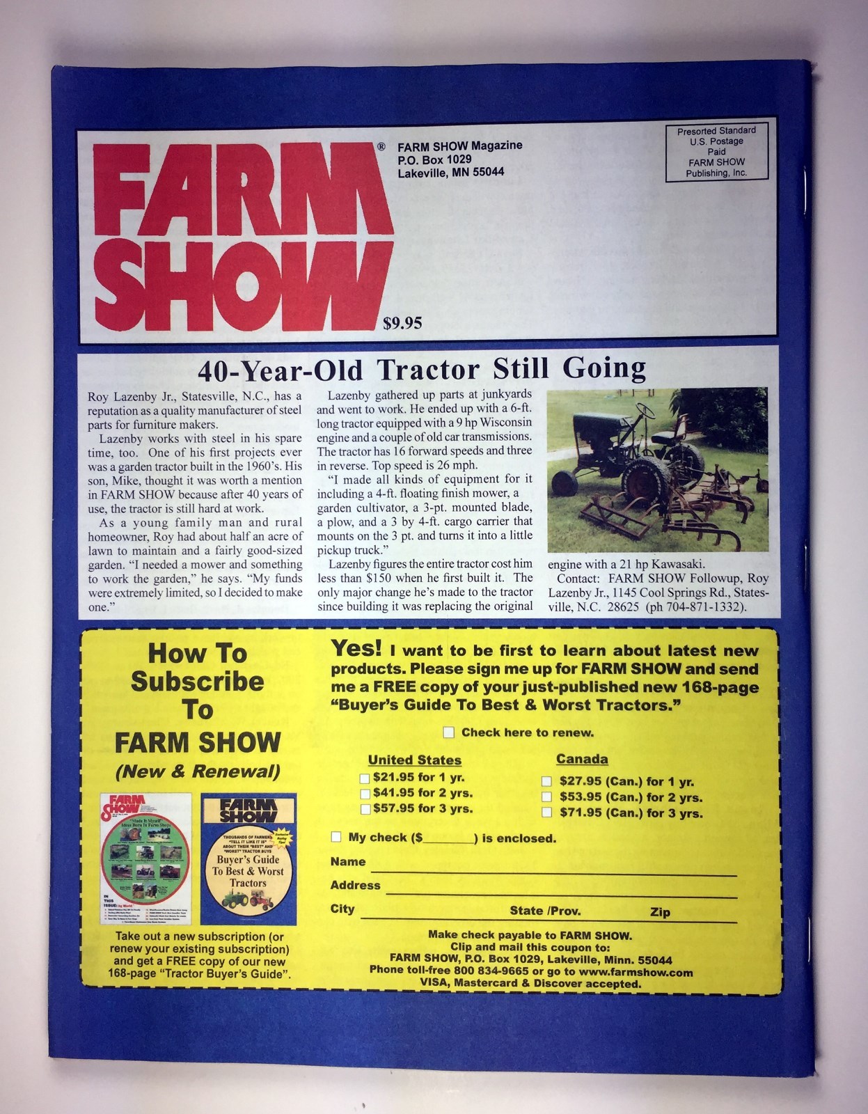 FARM SHOW FARMER BUYER'S GUIDE TO BEST & WORST TRACTORS Book Unbiasd