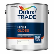 DULUX TRADE TOUGH HIGH GLOSS WHITE SOLVENT BASED 1L