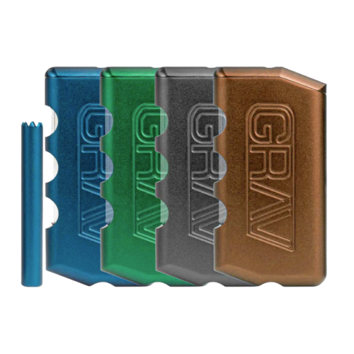 GRAV Aluminum Dugout One Hitter Taster Pipe, Grinder & Carry Case *SHIPS ASAP* - Picture 1 of 11