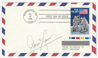 JAMES ''JIM'' LOVELL orig. Autogramm, Apollo 13, Ersttagsbrief, NASA, signed, FDC