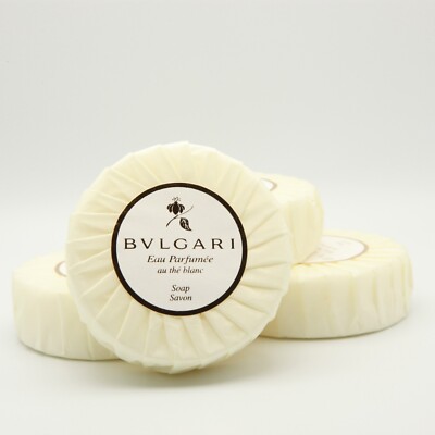 BVLGARI au thé Blanc ( White Tea ) Soap - 2.6oz / 75g Pack Of 8 NEW