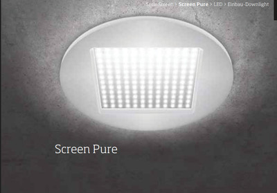 LTS Licht&Leuchten Einbauleuchte Screen Pure LED-Modul 4000k SRRE 209.40.01