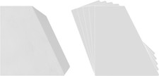 100 12" Record Bin Divider Cards - Sloped 12"x13-1/8" - White HEAVY DUTY 60mil