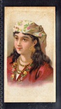Cigarette card 1926 Teofani. Head dress & types of the World #594